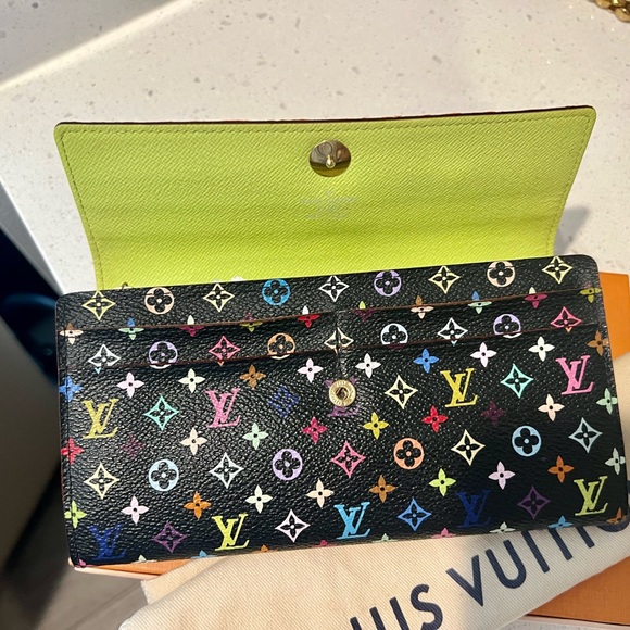 Louis Vuitton▪️RARE Multicolor full size Continental Sarah wallet - Picture 4 of 12